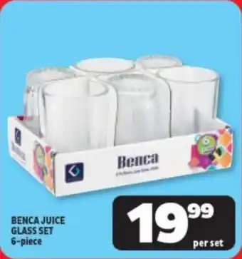 Usave BENCA JUICE GLASS SET 6-piece offer