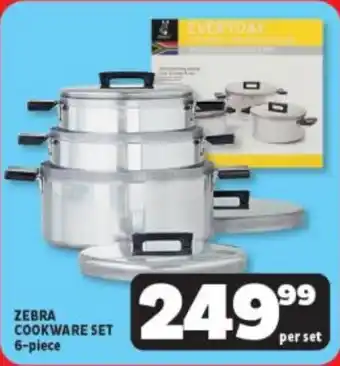 Usave ZEBRA COOKWARE SET 6-piece offer