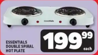 Usave ESSENTIALS DOUBLE SPIRAL HOT PLATE offer