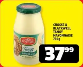 Usave CROSSE & BLACKWELL TANGY MAYONNAISE 750g offer
