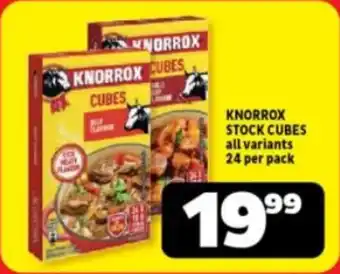 Usave KNORROX STOCK CUBES all variants 24 per pack offer