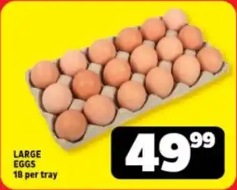 Usave LARGE EGGS 18 per tray offer