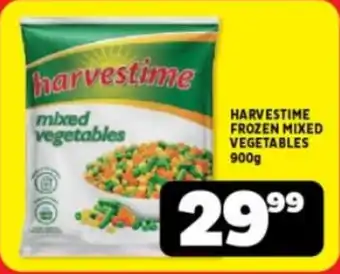 Usave HARVESTIME FROZEN MIXED VEGETABLES 900g offer