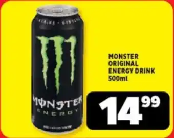 Usave MONSTER ORIGINAL ENERGY DRINK 500ml offer
