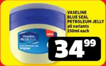 VASELINE BLUE SEAL PETROLEUM JELLY all variants 250ml each