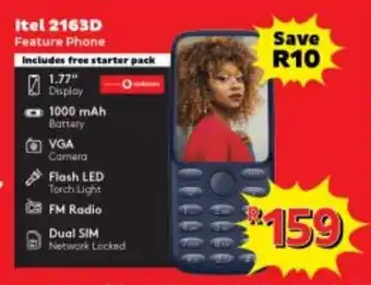 Usave Itel 2163D Feature Phone offer