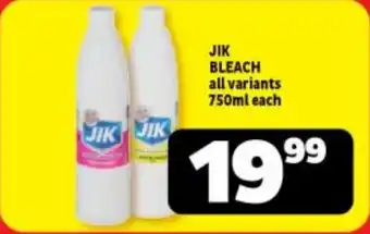 Usave JIK BLEACH all variants 750ml each offer