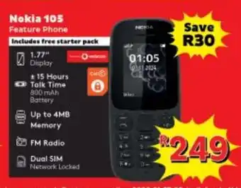 Usave Nokia 105 Feature Phone offer