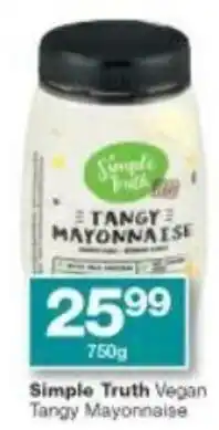 Simple Truth Vegan Tangy Mayonnaise 750g