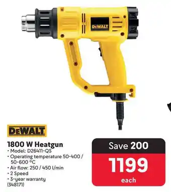 Makro DEWALT 1800 W Heatgun offer