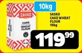 Usave SASKO CAKE WHEAT FLOUR 10kg offer