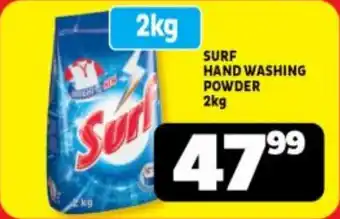 Usave SURF HAND WASHING POWDER 2kg offer