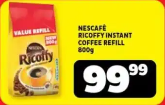 Usave NESCAFÈ RICOFFY INSTANT COFFEE REFILL 800g offer