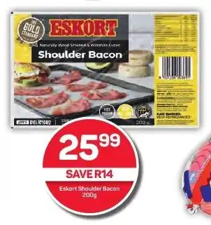 Pick n Pay Hypermarket Eskort Shoulder Bacon 200g offer