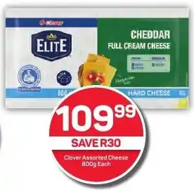 Pick n Pay Hypermarket Clover Assorted Cheese 800g Each offer