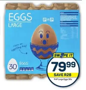 Pick n Pay Hypermarket PnP Large Eggs 30s offer