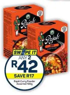 Pick n Pay Hypermarket Rajah Curry Powder Assorted 100g offer