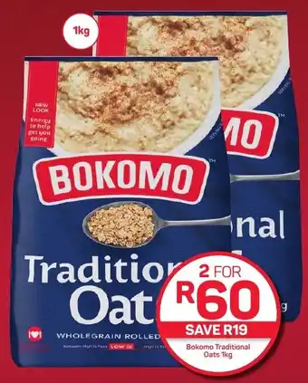 Pick n Pay Hypermarket Bokomo Traditional Oats 1kg offer