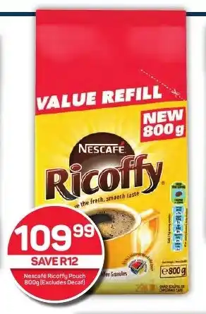 Pick n Pay Hypermarket Nescafé Ricoffy Pouch 800g offer