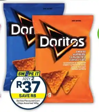 Pick n Pay Hypermarket Doritos Flavoured Corn Chips Assorted 145g offer