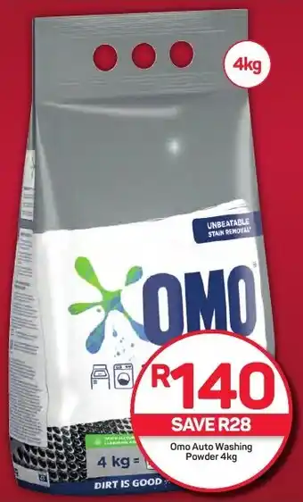 Pick n Pay Hypermarket Omo Auto Washing Powder 4kg offer