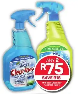 Pick n Pay Hypermarket Mr Sheen Clearview Assorted 1 Litre offer