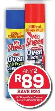 Pick n Pay Hypermarket Mr Sheen Oven Cleaner Assorted 275/300ml offer