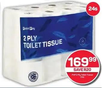 Pick n Pay Hypermarket PnP 2 Ply Toilet Tissue 24s offer