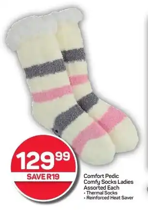 Pick n Pay Hypermarket Comfort Pedic Comfy Socks Ladies Assorted Each offer