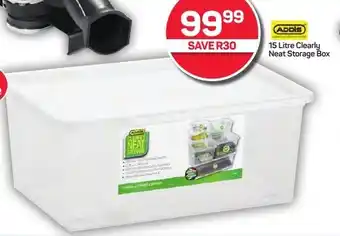 Pick n Pay Hypermarket ADDIS 15 Litre Clearly Neat Storage Box offer