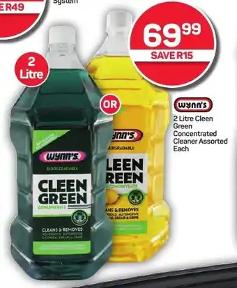 Pick n Pay Hypermarket 2 Litre Cleen Green Concentrated Cleaner Assorted Each offer