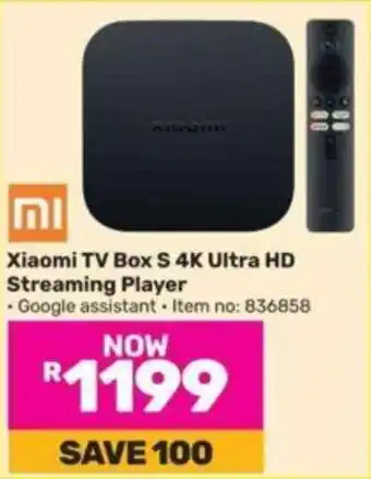 Game Xiaomi TV Box S 4K Ultra HD Streaming Player offer