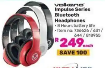 Game Volkano Impulse Series Bluetooth Headphones offer