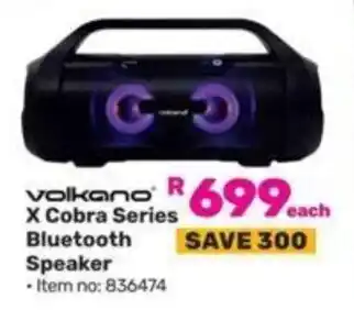 Game Volkano X Cobra Series Bluetooth Speaker offer