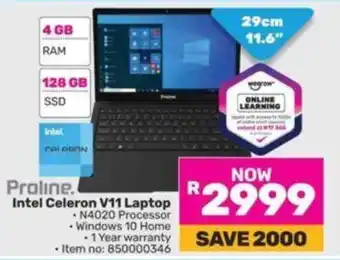 Game Proline Intel Celeron V11 Laptop offer