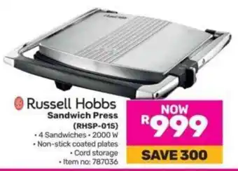 Game Russell Hobbs Sandwich Press (RHSP-015) offer