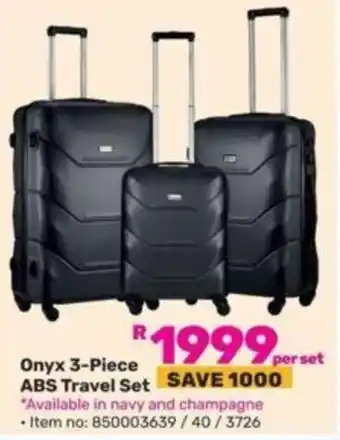Game Onyx 3-Piece ABS Travel Set offer