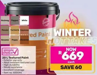 Game 20 L Textured Paint offer