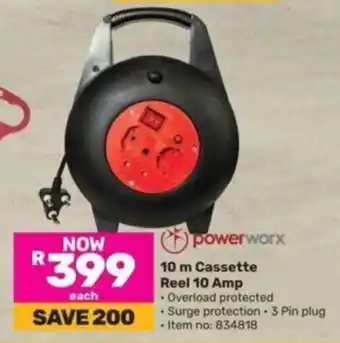 10 m Cassette Reel 10 Amp