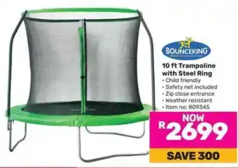 Game 10 ft Trampoline with Steel Ring offer