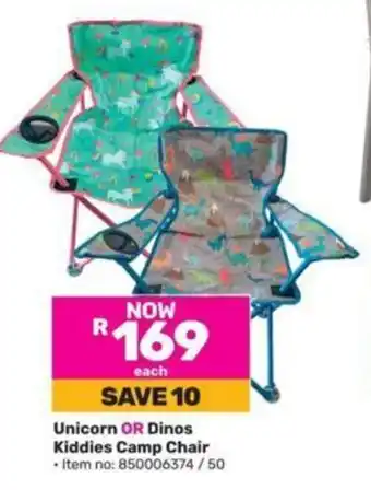 Game Unicorn OR Dinos Kiddies Camp Chair offer