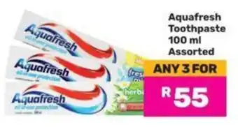 Game Aquafresh Toothpaste 100 ml Assorted offer