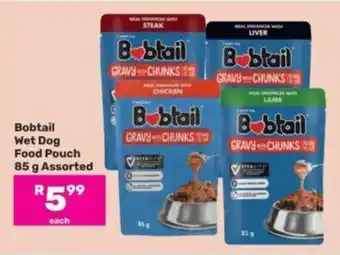 Game Bobtail Wet Dog Food Pouch 85 g Assorted offer