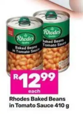 Game Rhodes Baked Beans in Tomato Sauce 410g offer