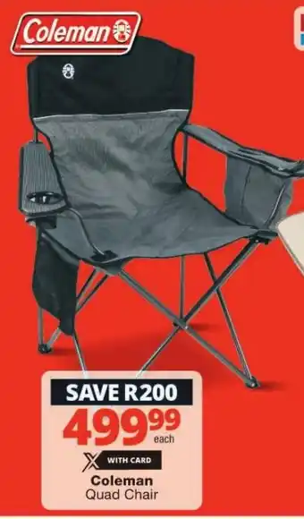 Checkers Coleman Quad Chair offer