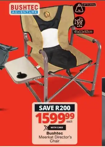 Bushtec Meerkat Director's Chair