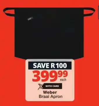 Checkers Weber Braai Apron offer
