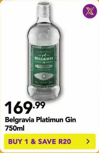 Shoprite Belgravia Platimun Gin 750ml offer