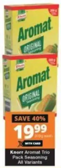 Checkers Knorr Aromat Trio Pack Seasoning 200g offer