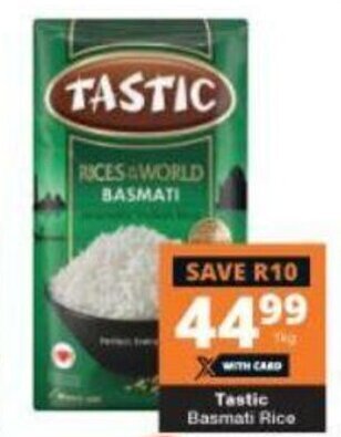 Checkers Tastic Basmati Rice 1kg offer